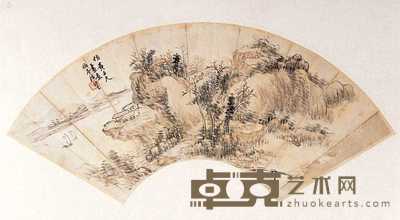 陈汝玉 山水 53×18.5cm